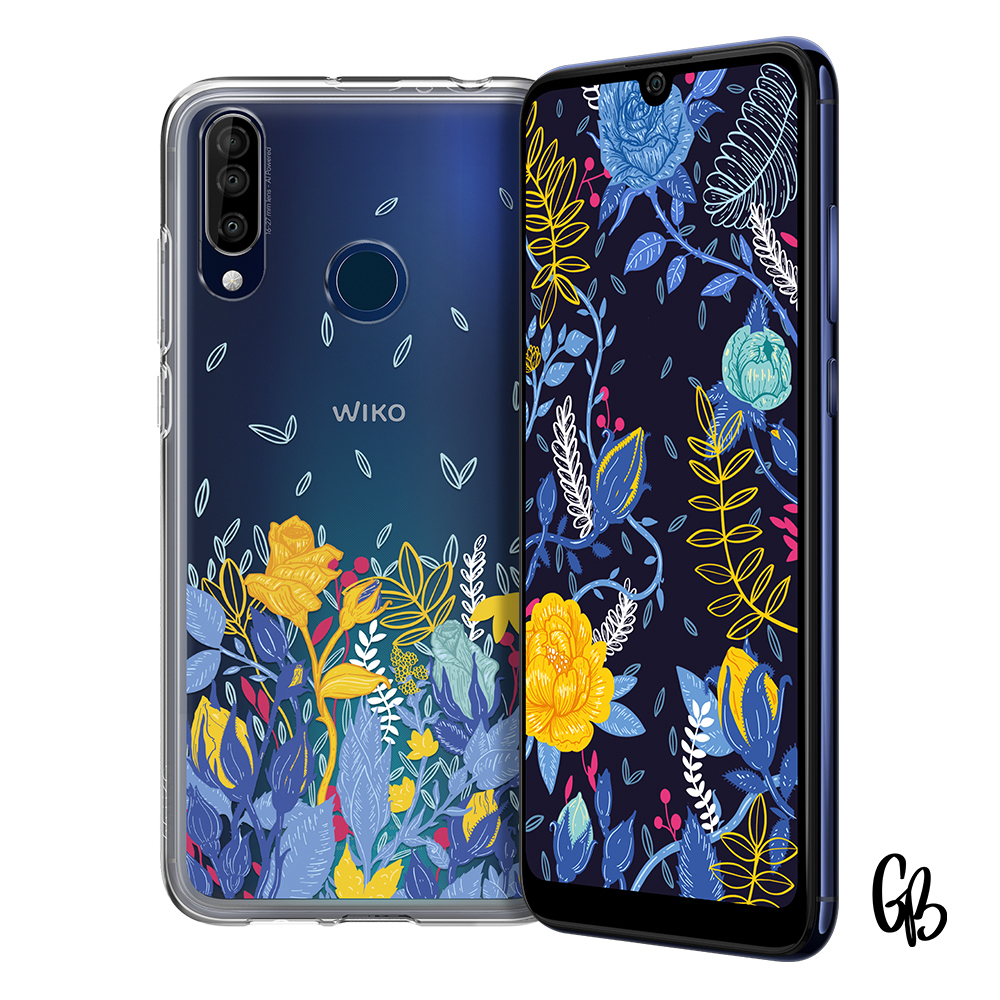 WIKO View 3 Special Edition Blooming Immersion 64 GB Anthracite Blue Dual SIM