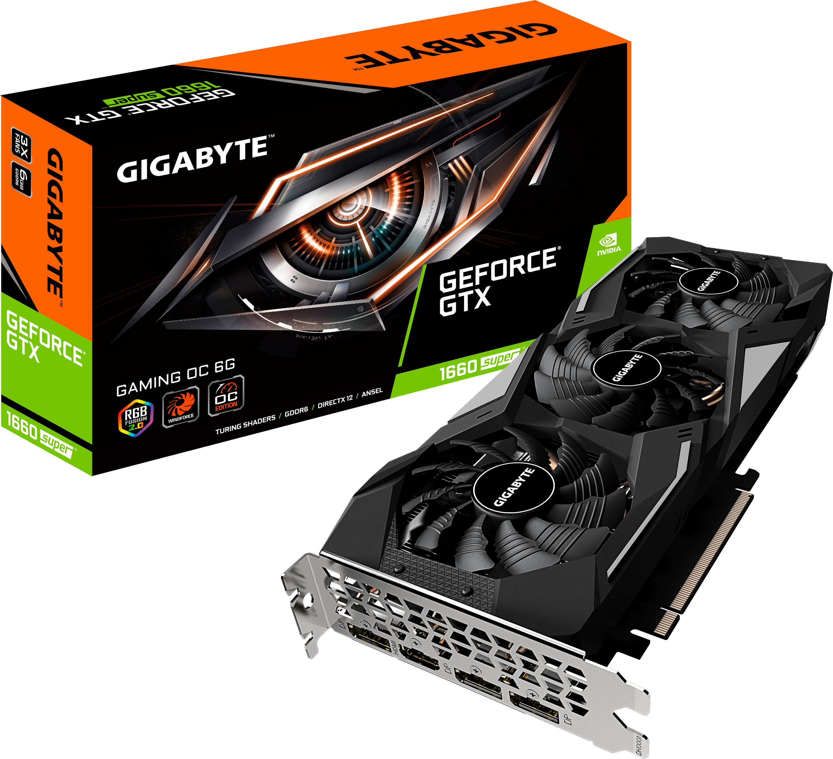 GIGABYTE Geforce® GTX 1660 SUPER™ GAMING OC 6GB (GV-N166SGAMING) (NVIDIA, Grafikkarte)