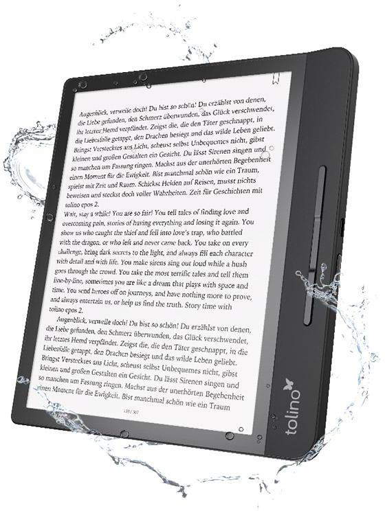 TOLINO epos 2  6 GB USB eBook-Reader Schwarz