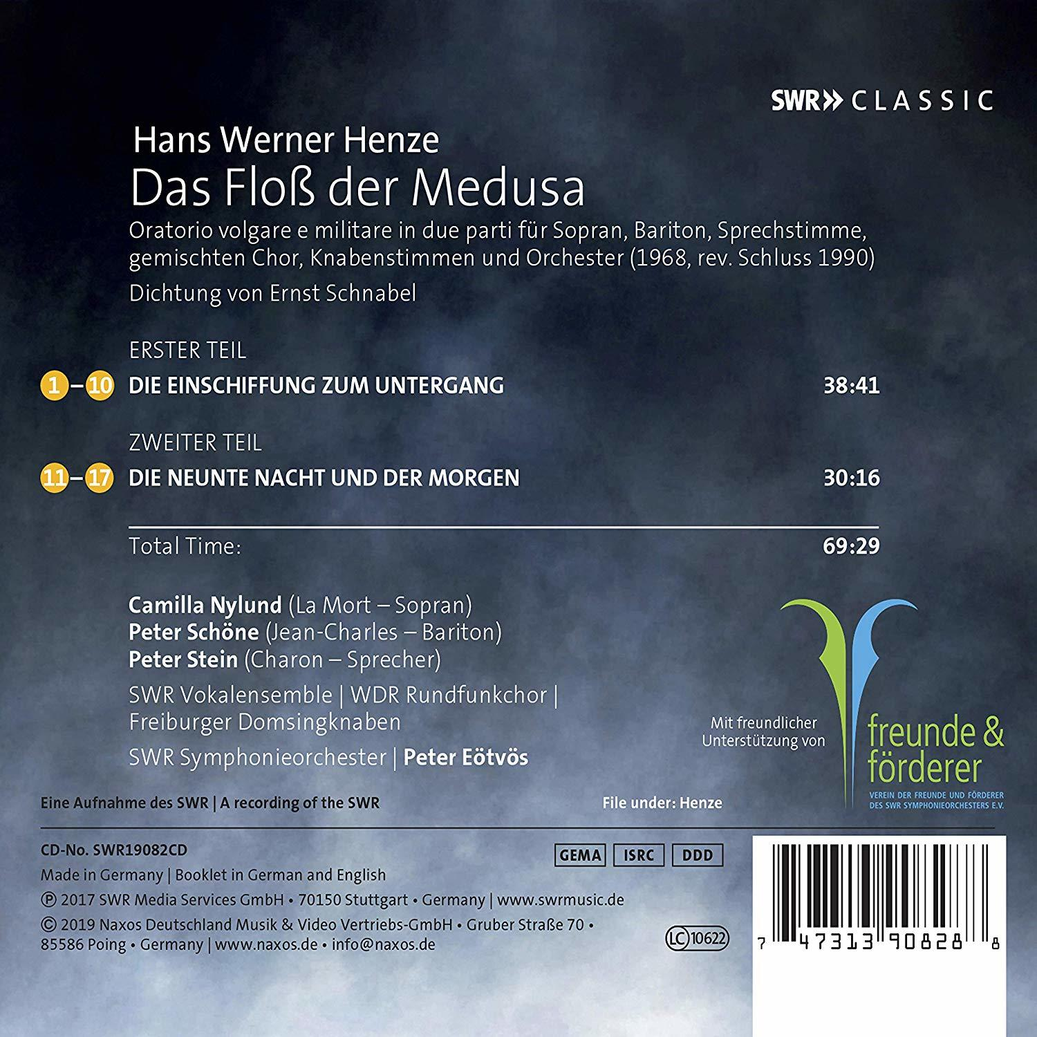 CD-Cover, Text auf Deutsch, mit Noten und blau-grünem Logo.