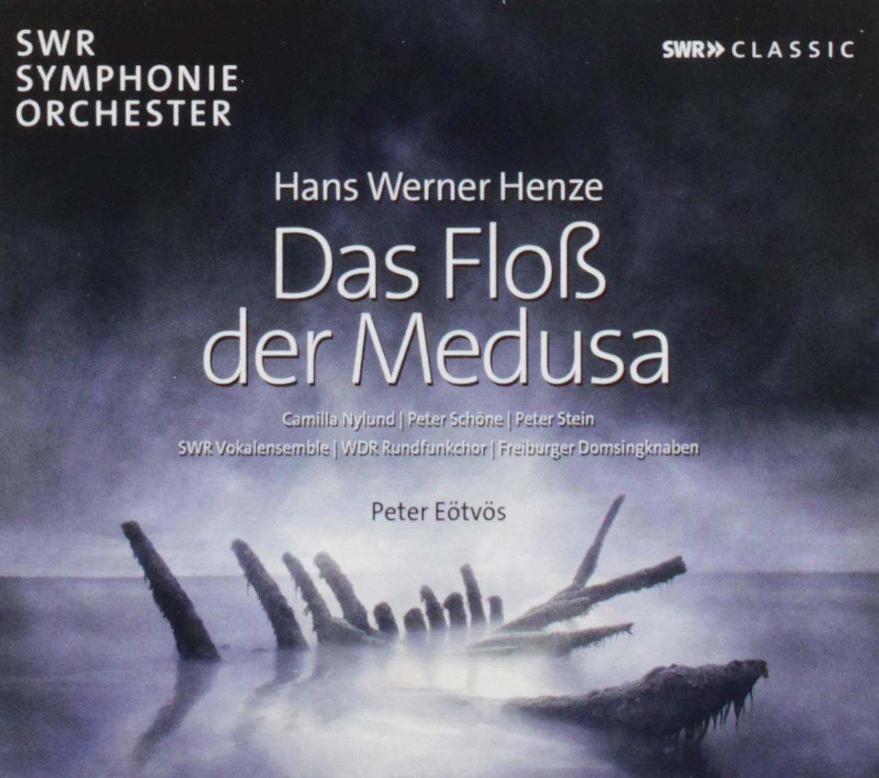 CD-Cover von 'Das Floß der Medusa' mit Text und sinkendem Schiff.