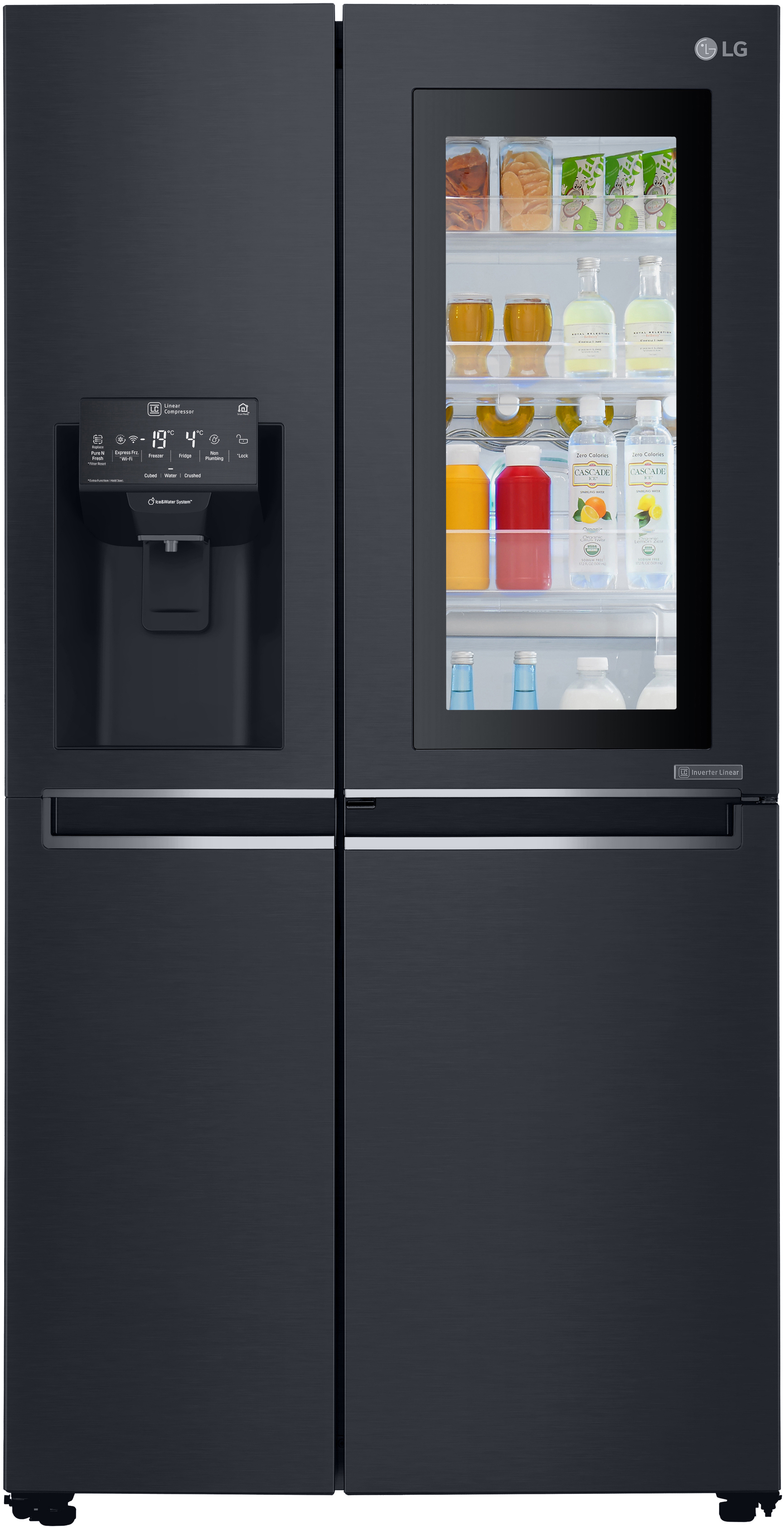LG GSX961MCVZ Side-by-Side (625 l, F, 1790 mm hoch, Schwarz)