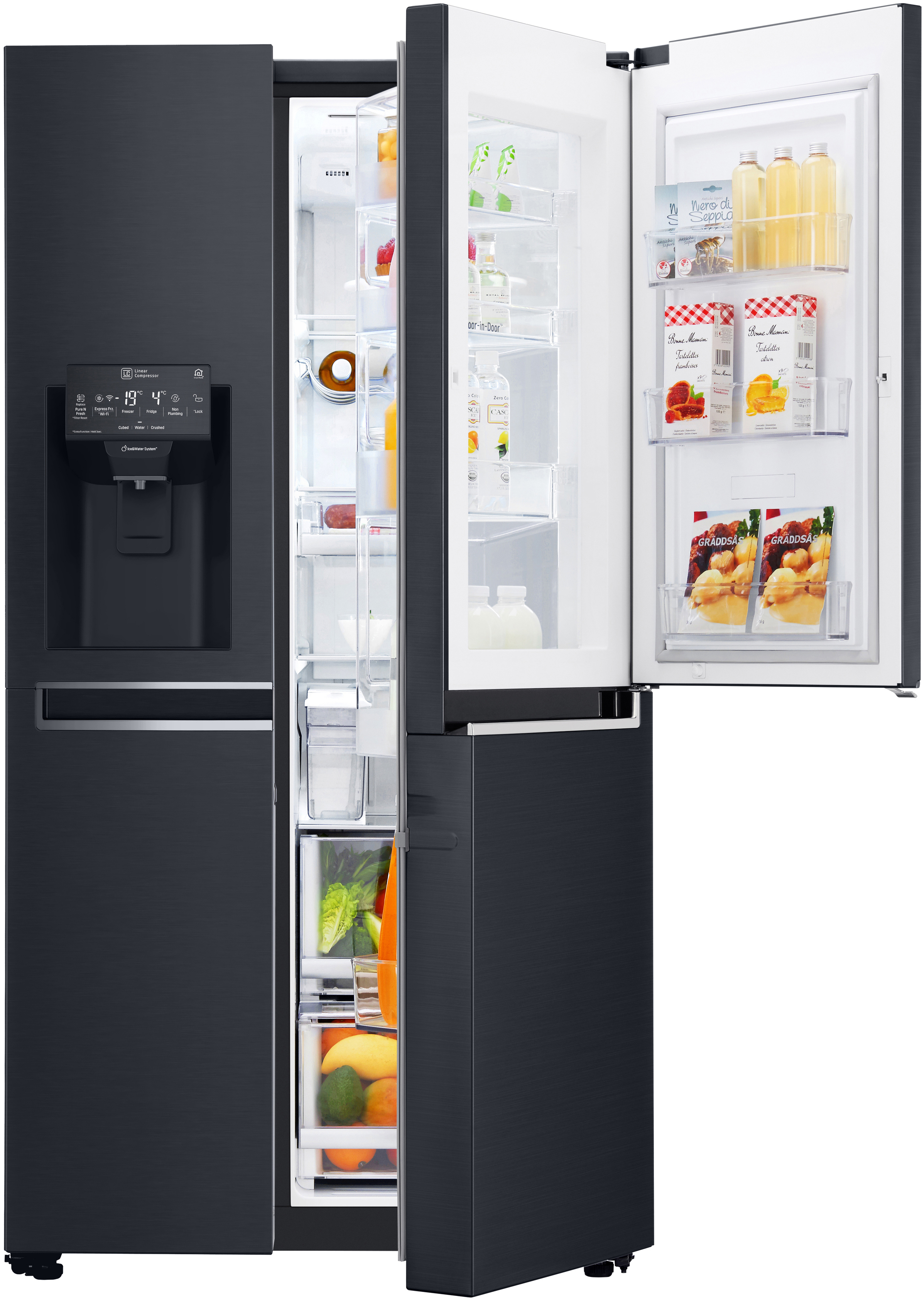 LG GSX961MCVZ Side-by-Side (625 l, F, 1790 mm hoch, Schwarz)