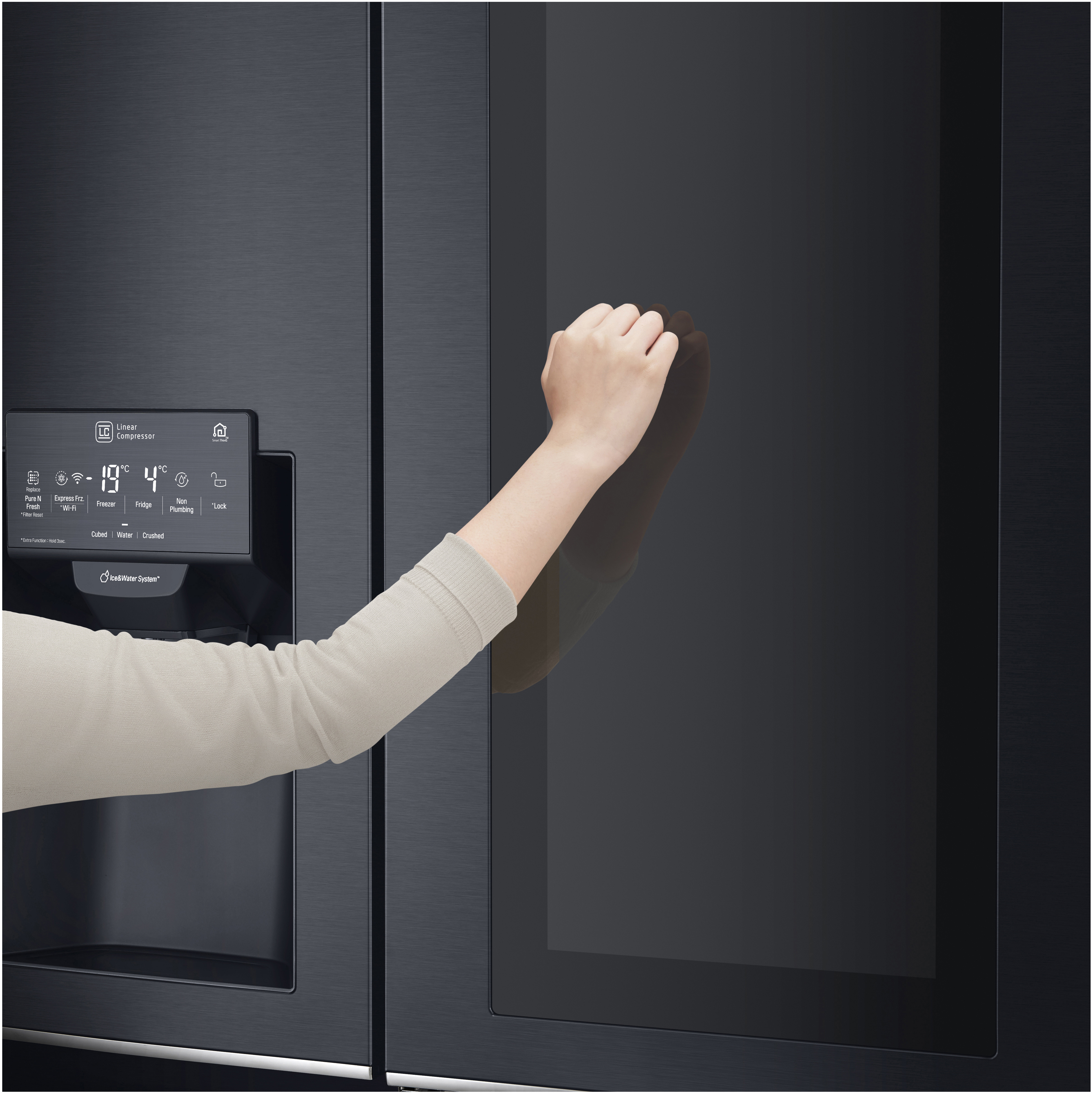 LG GSX961MCVZ Side-by-Side (625 l, F, 1790 mm hoch, Schwarz)