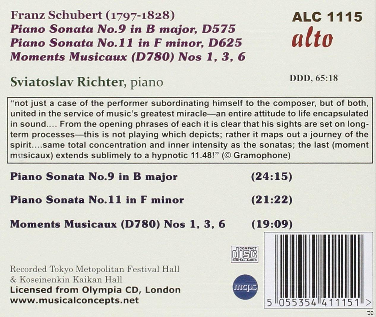 Sviatoslav Richter - Schubert Piano Sonatas 9+11  - (CD)