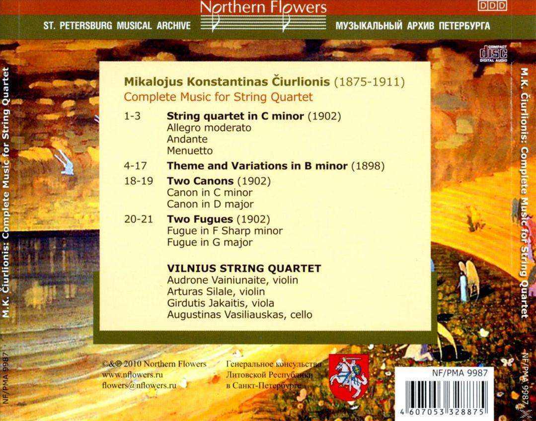 Vilnius String Quartet - Complete Music for String Quartet  - (CD)
