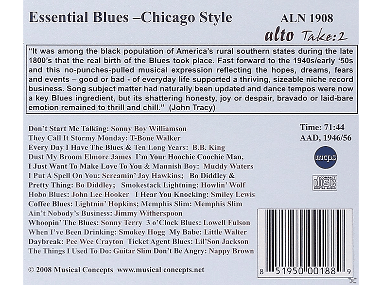 Thumbnail - VARIOUS - Essential Blues Chicago Style (CD)
