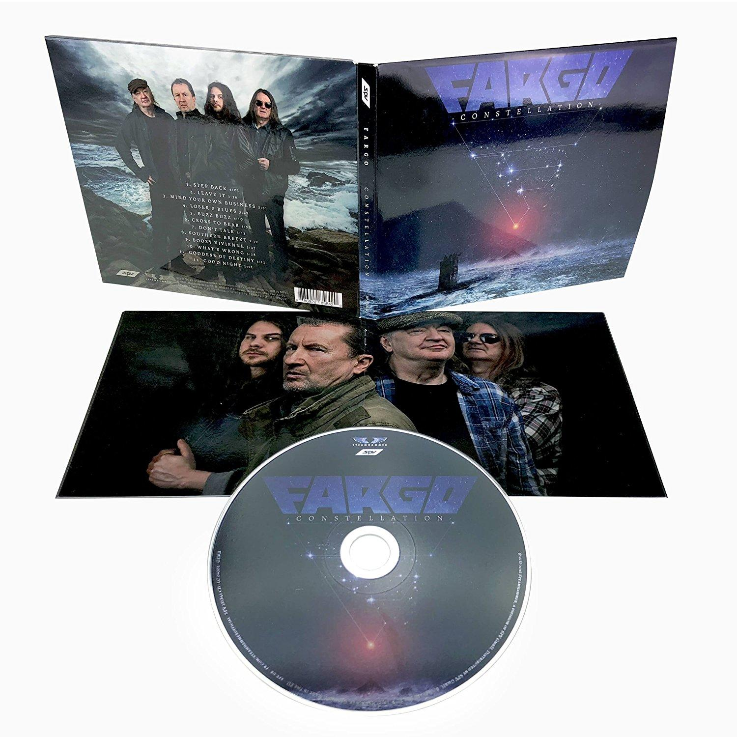 Fargo Constellation CD-Album. Geöffnet mit CD und Booklet.