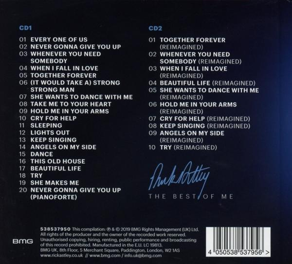 Pink Floyd CD-Compilation, The Best of Me, Tracklisten auf der Rückseite.