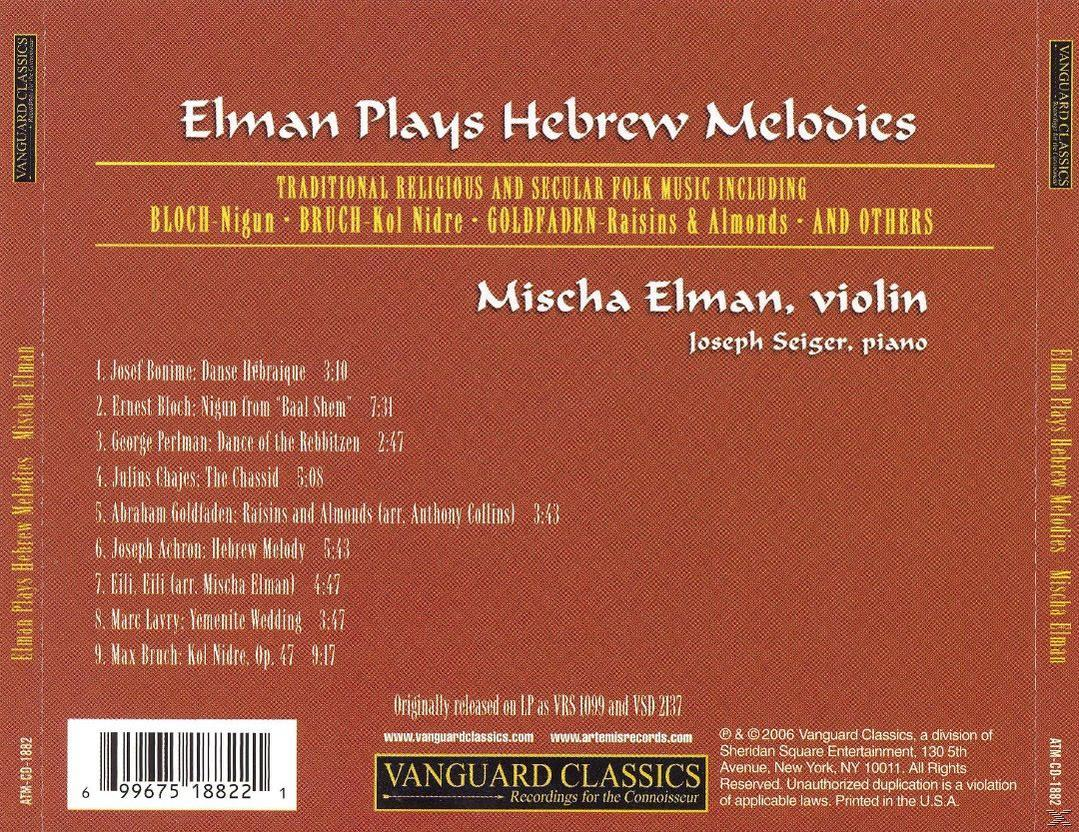 Mischa Elman, Joseph Seiger - Elman plays Hebrew Melodies  - (CD)