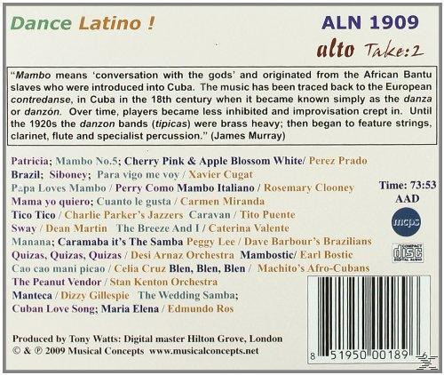 Rückseite einer CD-Hülle mit Titellisten. Text in Englisch und Spanisch. Enthält einen Barcode und ein Musikkonzept-Logo.