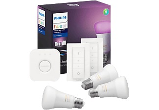 PHILIPS HUE Hue White and Color Ambiance Starter Kit - Lampadina (Bianco)