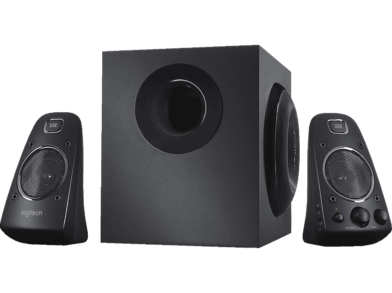 LOGITECH Z623 PC-Lautsprecher (Satelliten und Subwoofer, Schwarz