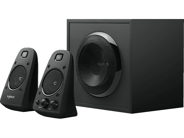 LOGITECH Z623 PC-Lautsprecher (Satelliten und Subwoofer, Schwarz