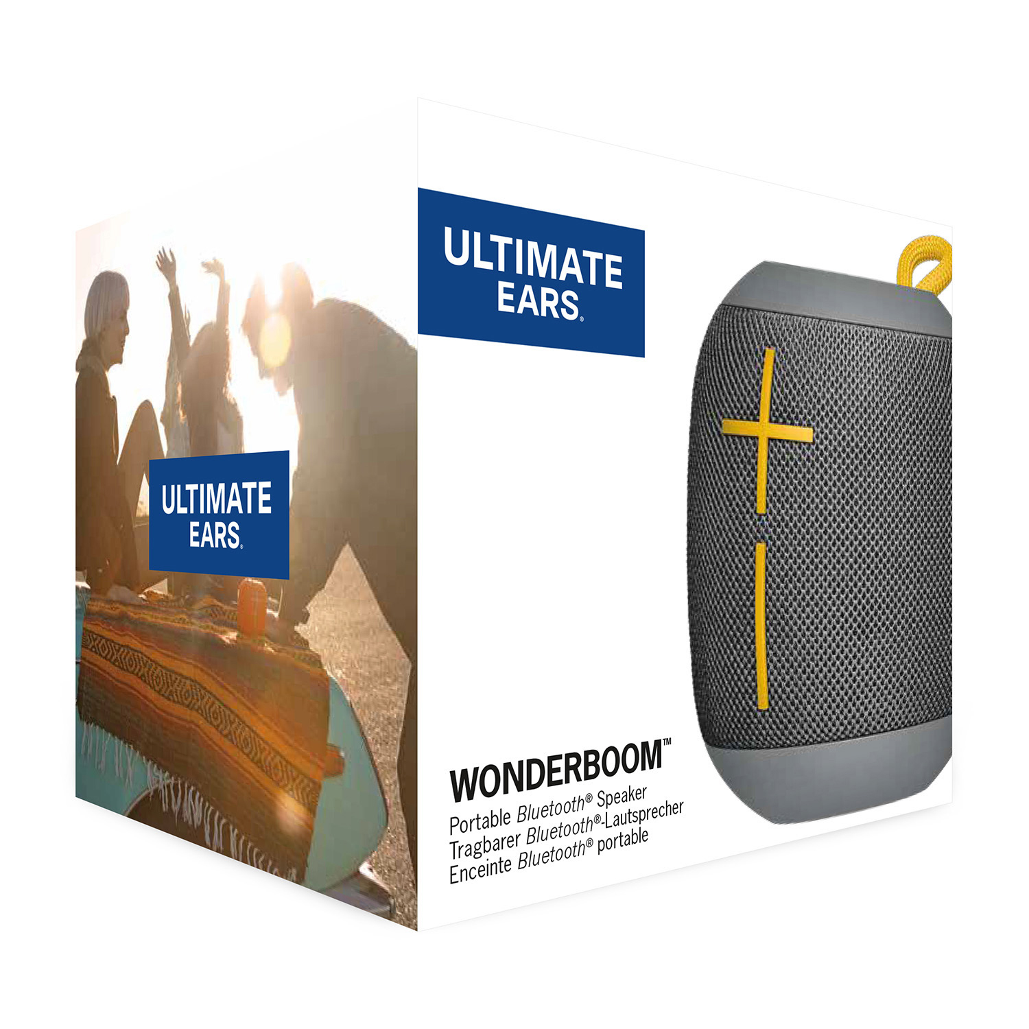 ULTIMATE EARS WONDERBOOM Bluetooth Lautsprecher, Grau, Wasserfest