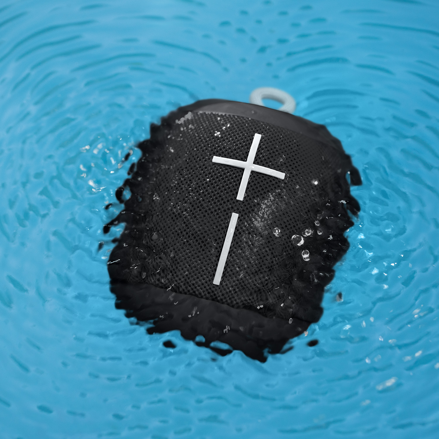 ULTIMATE EARS WONDERBOOM Bluetooth Lautsprecher, Phantom Schwarz, Wasserfest