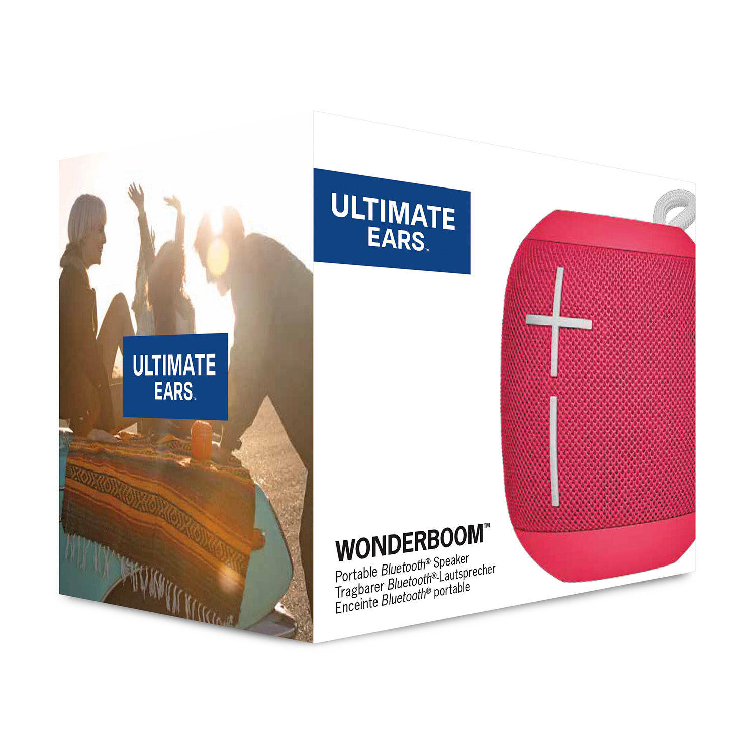 ULTIMATE EARS WONDERBOOM Bluetooth Lautsprecher, Pink, Wasserfest