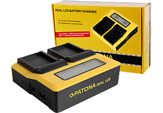 PATONA 7685 Dual LCD - Chargeur (Noir/Jaune)