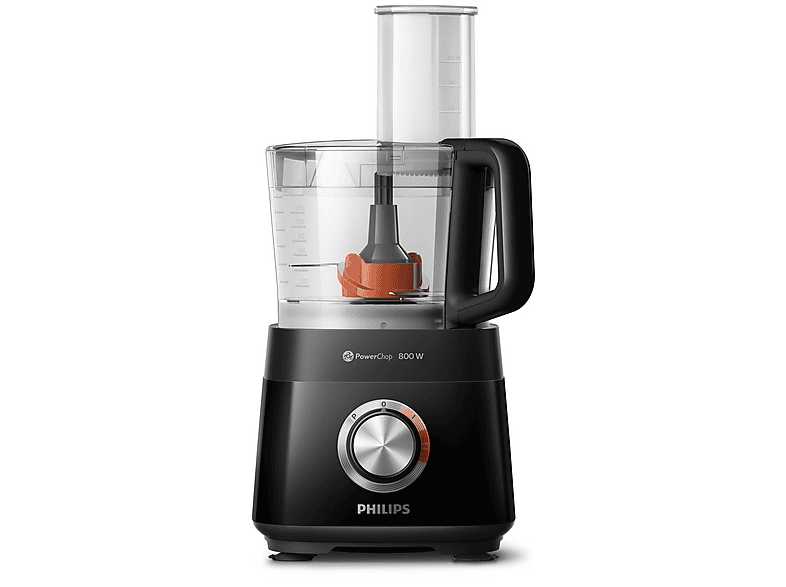 Philips Küchenmaschine HR7510/00 Food Prozessor 800, schwarz Küchenmaschine Schwarz (Rührschüsselkapazität: 2,1 l, 800 Watt) — Foto 5 von 5