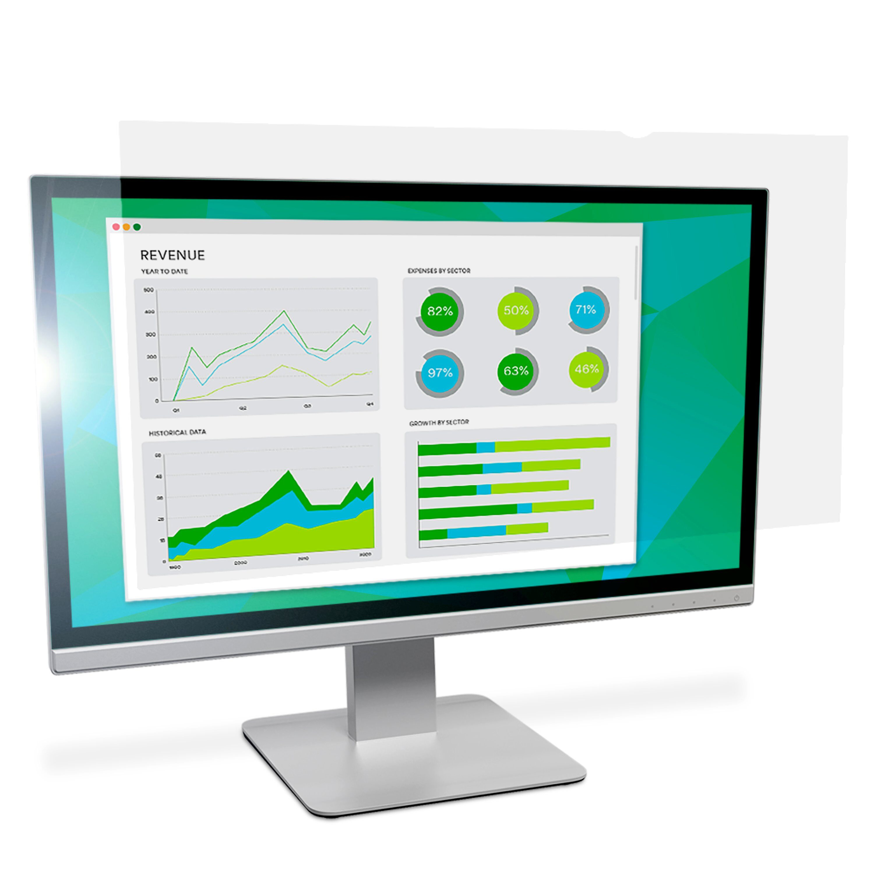 3M AG240W9B Blendschutzfilter für LCD Widescreen Desktop Monitore 24,0" (16:9), Farblos
