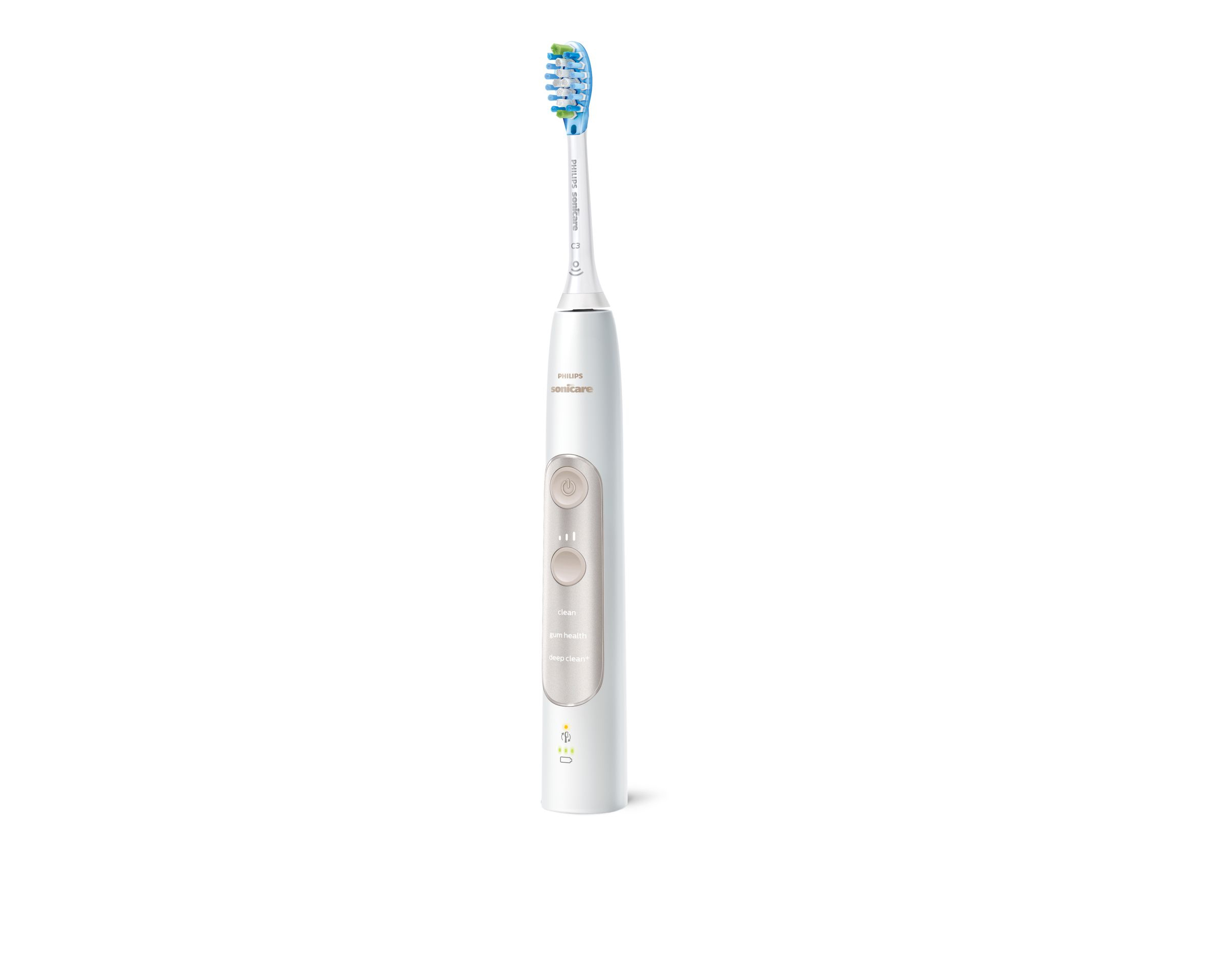PHILIPS Sonicare HX9601/03 ExpertClean 7300
 Elektrische Zahnbürste Weiß, Reinigungstechnologie: Schalltechnologie
