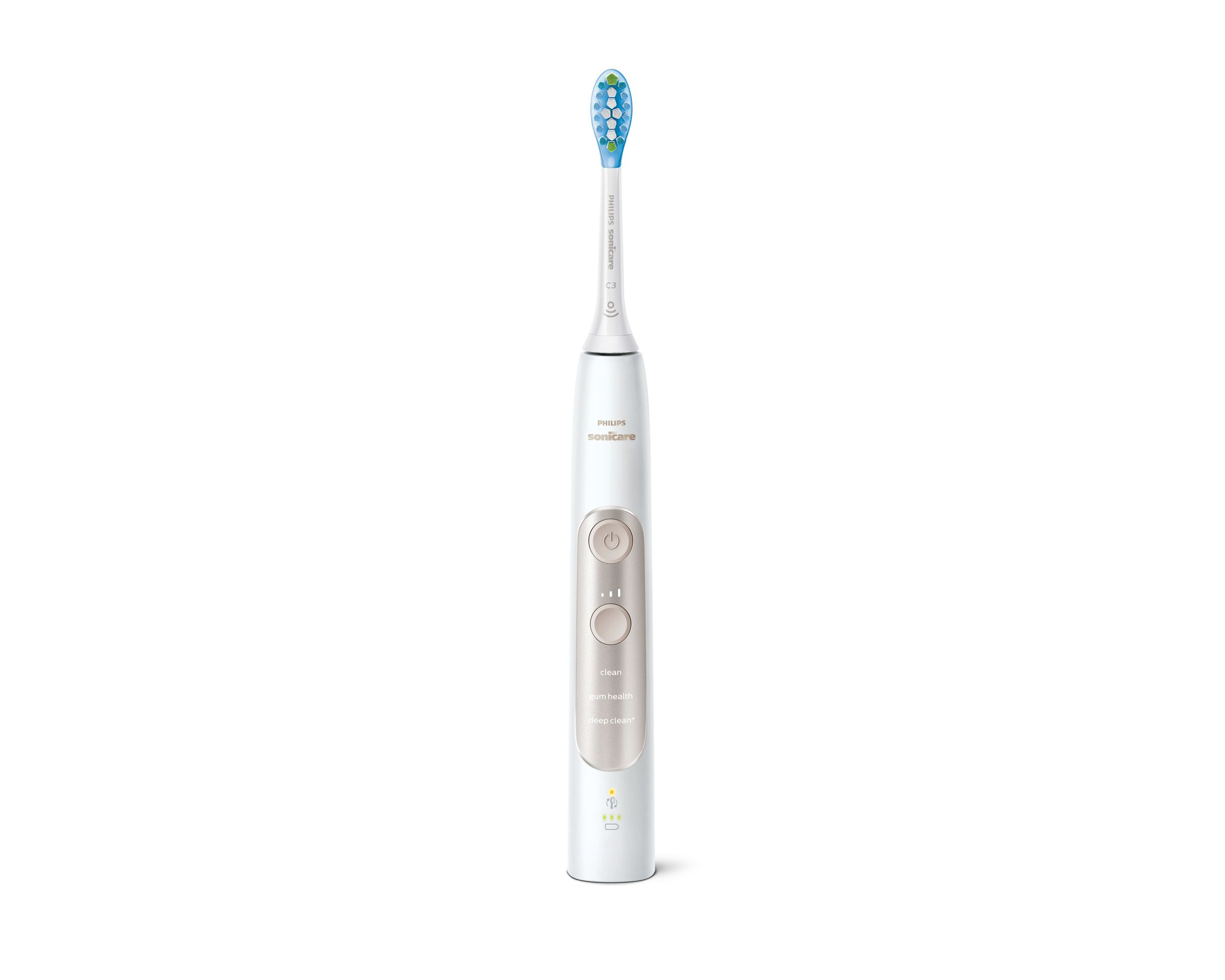 PHILIPS Sonicare HX9601/03 ExpertClean 7300
 Elektrische Zahnbürste Weiß, Reinigungstechnologie: Schalltechnologie