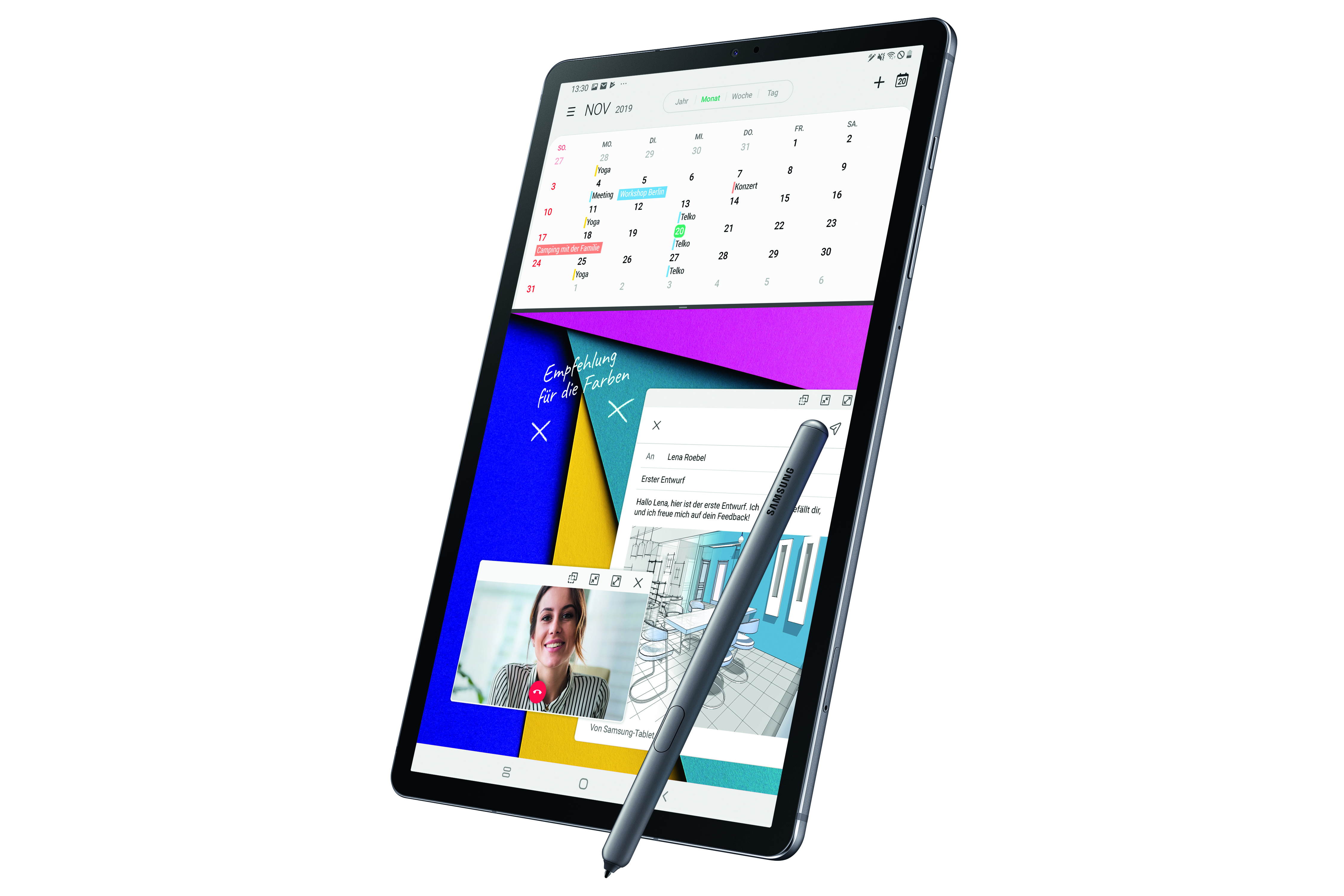 SAMSUNG Tab S6 LTE, Tablet, 256 GB, 10,5 Zoll, Mountain Grey