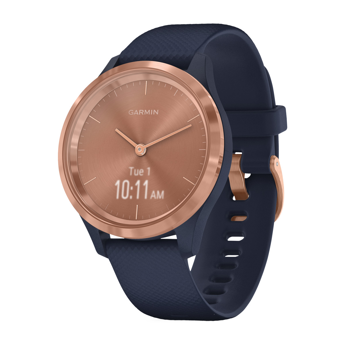 Garmin Vivomove 3s rosaazul reloj deportivo gps notificaciones azul sport azuloro smartwatch navy silicona inteligente 39mm con bluetooth hasta 5 autonomía oled azuldorado pantalla oculta 39