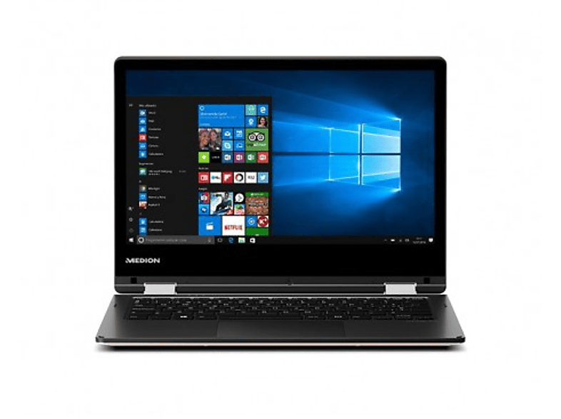 Convertible 2 en 1 - Medion E2221t, 11.6" HD, Intel® Atom™ x5-Z8350, 2 GB RAM, 32 GB eMMC, W10, Oro