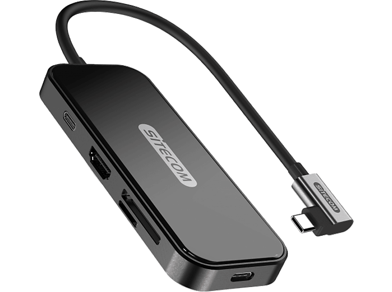 SITECOM Adapter USB + USB-C + HDMI + Jack + SD/MicroSD (CN-393)