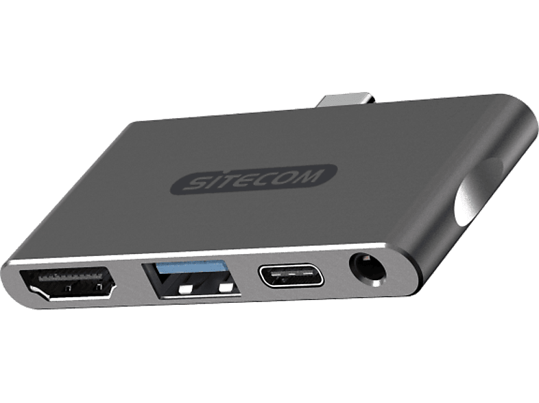 SITECOM Adapter USB + USB-C + HDMI + Jack (CN-392)