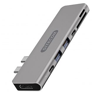 SITECOM Adapter USB + USB-C + HDMI + SD/MicroSD (CN-391)