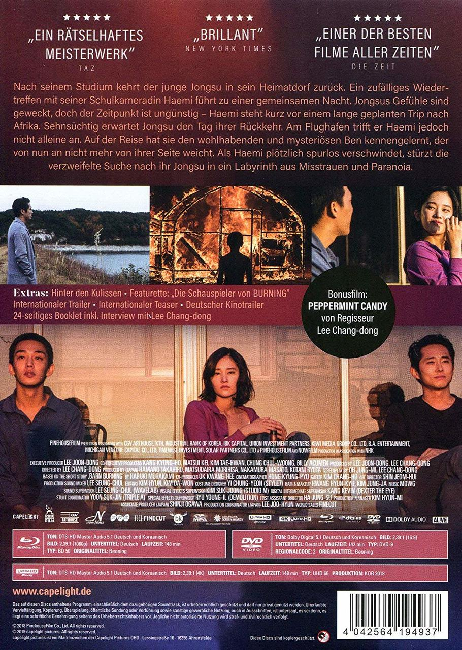 Burning (Limited Collector's Edition) 4K Ultra HD Blu-ray