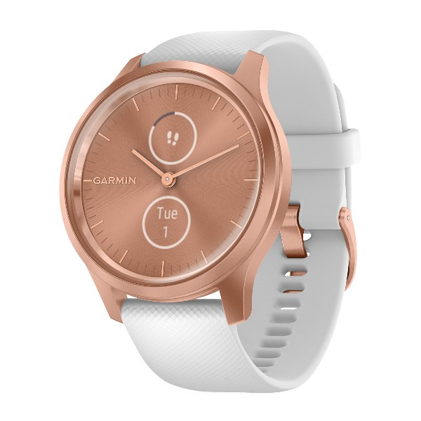 Smartwatch Garmin Vivomove style bluetooth® and ant+® oro rosa y blanco reloj inteligente goldblanco con dos pantallas ocultas color pay 42 mm deportivo hasta 5 autonomía 3 classic 42mm amoled gps