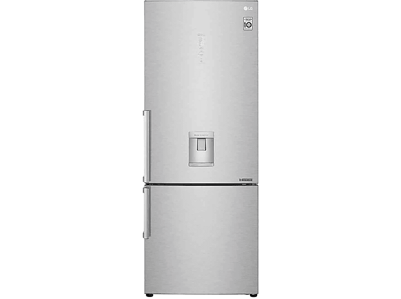 Frigorífico combi - LG GBF569NSAZB, 445 l, Total No Frost, Con dispensador de agua, Inox