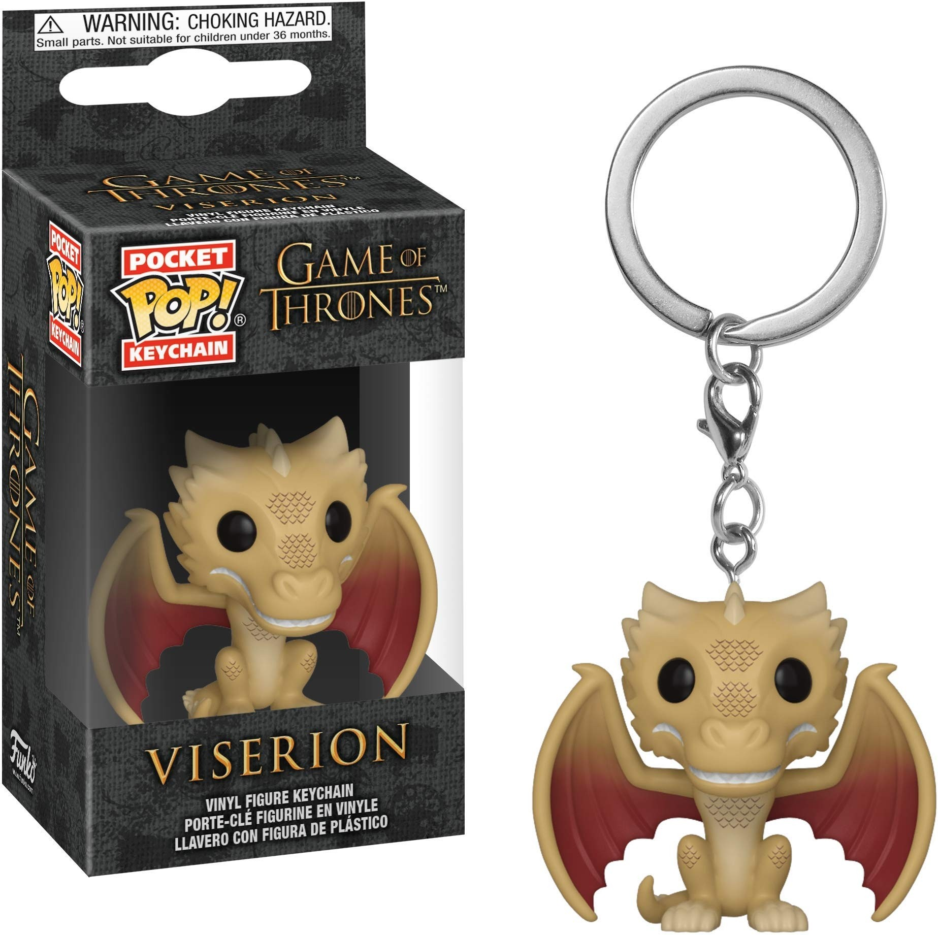 FUNKO POP!: Game Of Thrones: Viserion - Portachiavi (Multicolore)