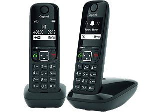 GIGASET AS690 Duo - Telefono cordless (Nero)