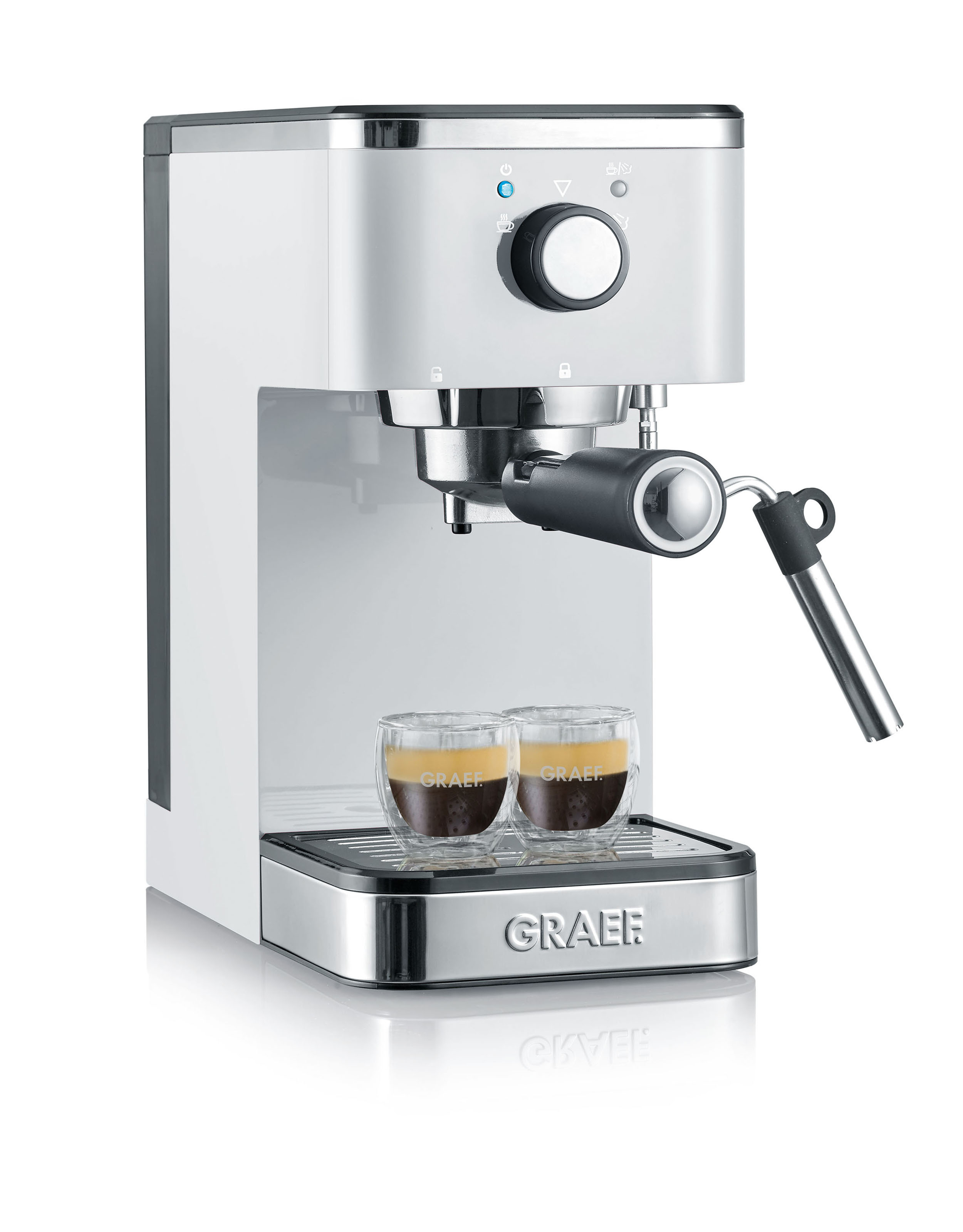 GRAEF ES 401 Espressomaschine Weiß Salita