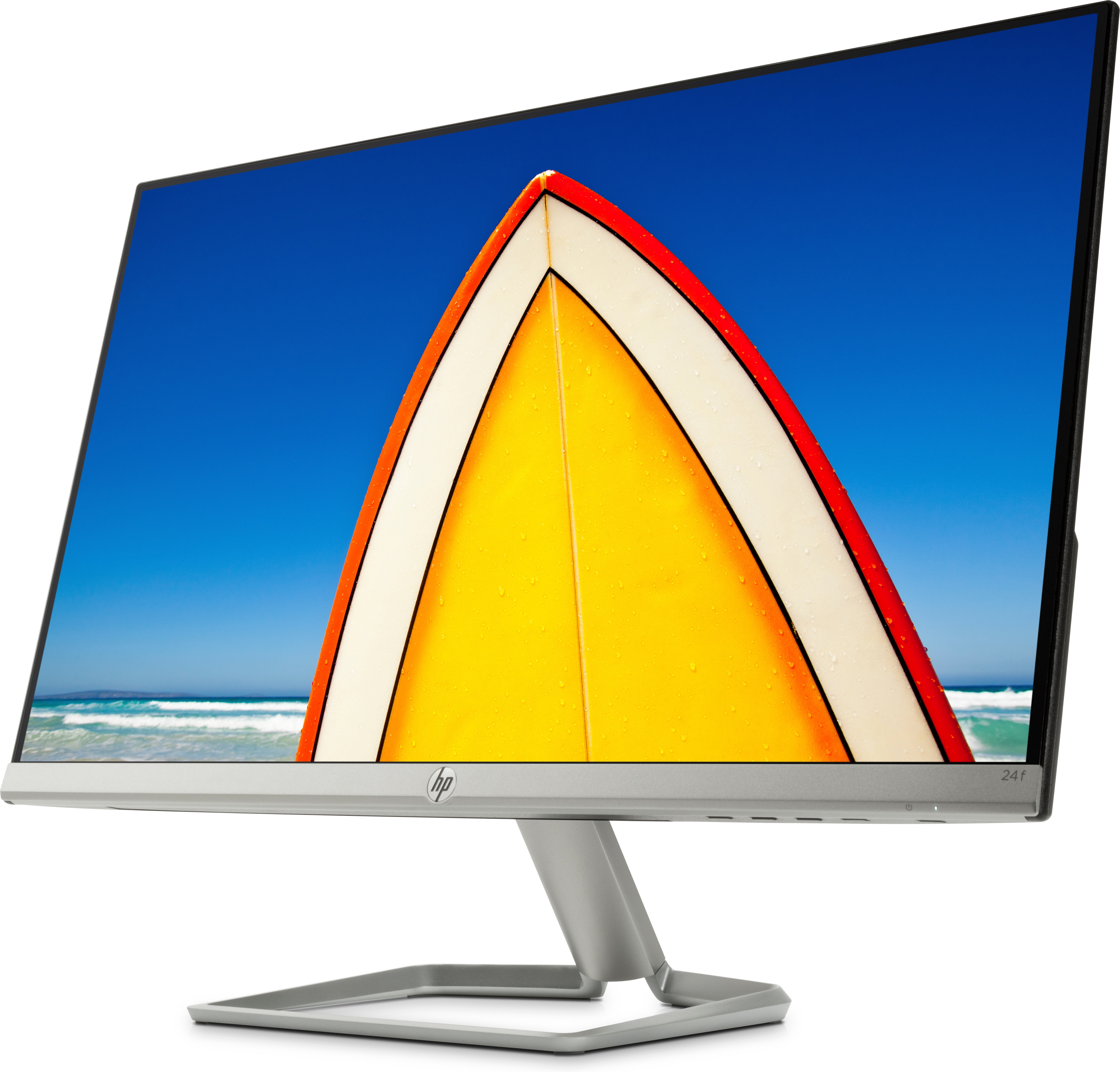 HP Monitor 24f, 23.8 Zoll, schwarz-silber (2XN60AA#ABB) 23,8 Zoll Monitor, Full-HD, 5 ms Reaktionszeit, 300 cd/m², 60 Hz, Silber