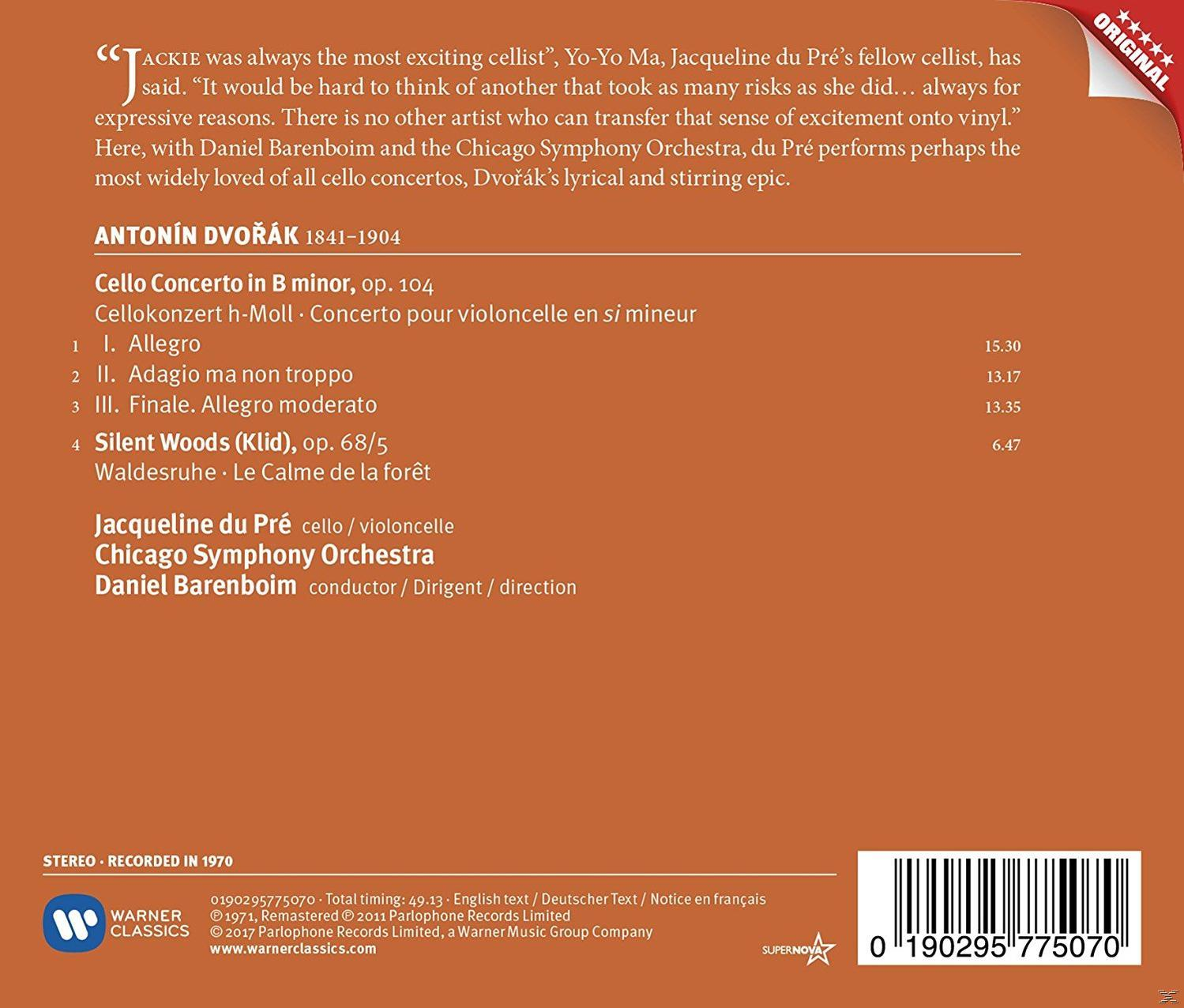Dvořák h-moll gordonkaversenyének album borítója a Chicago Symphony Orchestra előadásában.