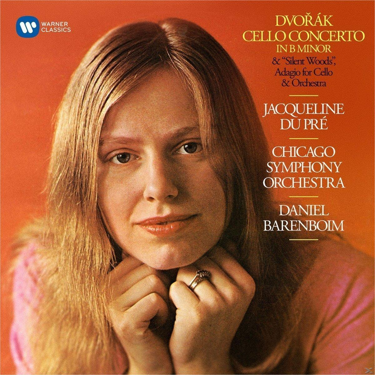 Jacqueline du Pré album borítója, nővel, szöveggel és Warner Classics logóval.