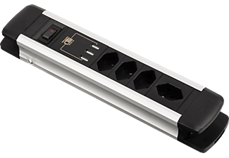 SCHOENENBERGER Power Strip - Strip alimentazione (Nero/Argento)