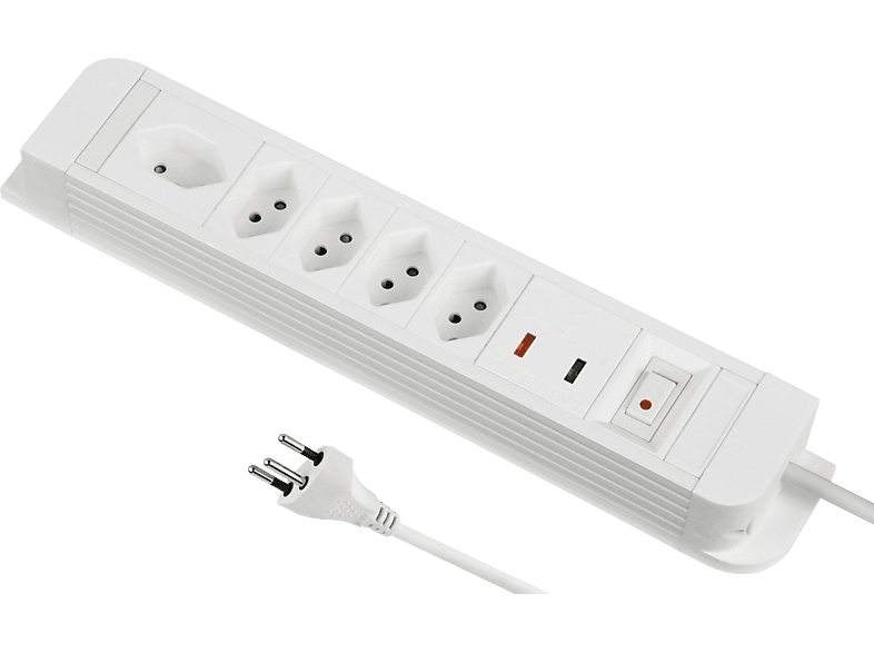 SCHOENENBERGER Power Strip - Steckdosenleiste (Weiss)