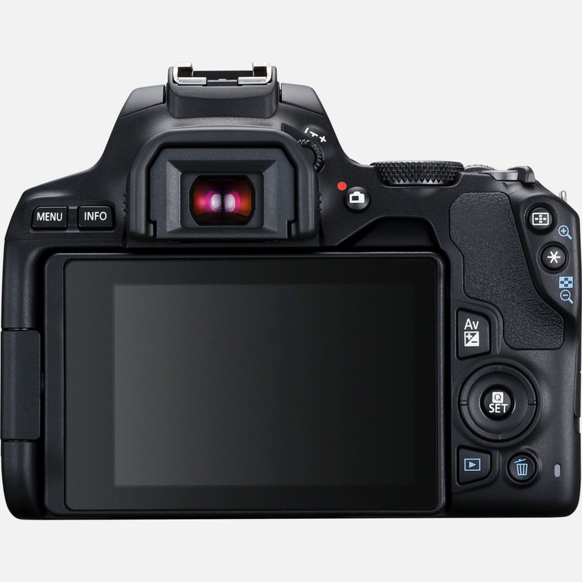 Cámara réflex - Canon EOS 250D, CMOS 24.1 MP, Vídeo 4K, Wi-Fi, Negro + Objetivo EF-S 18-55mm f/4-5.6 IS STM