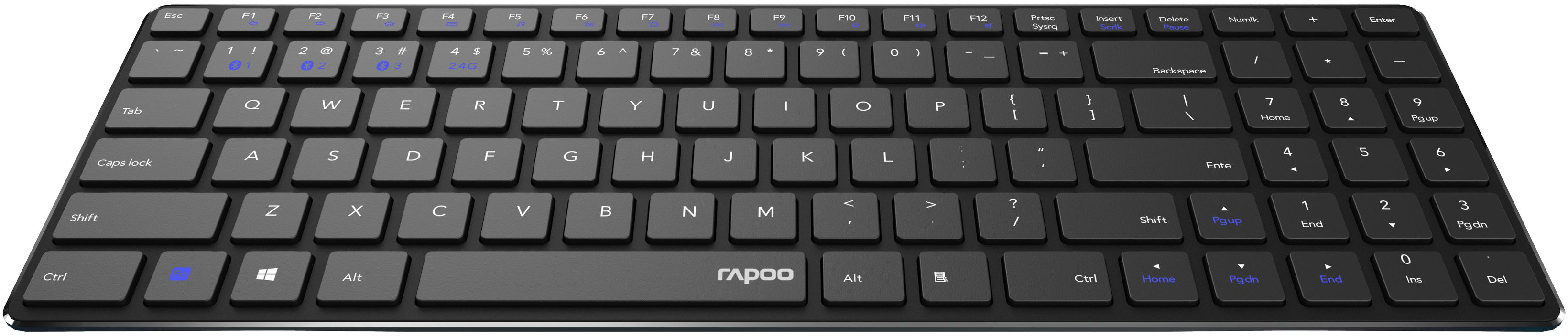 RAPOO E9100M - Tastatur (Schwarz)