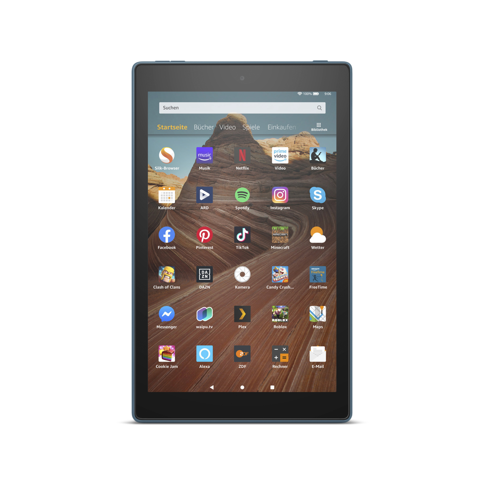 AMAZON Fire HD 10-Tablet mit Alexa, Tablet, 32 GB, 10,1 Zoll, Blau