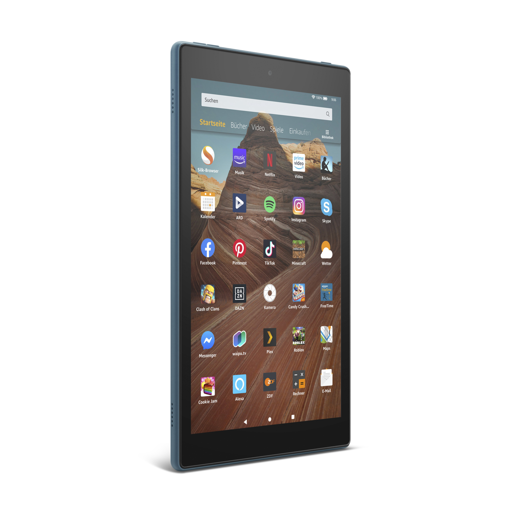 AMAZON Fire HD 10-Tablet mit Alexa, Tablet, 32 GB, 10,1 Zoll, Blau