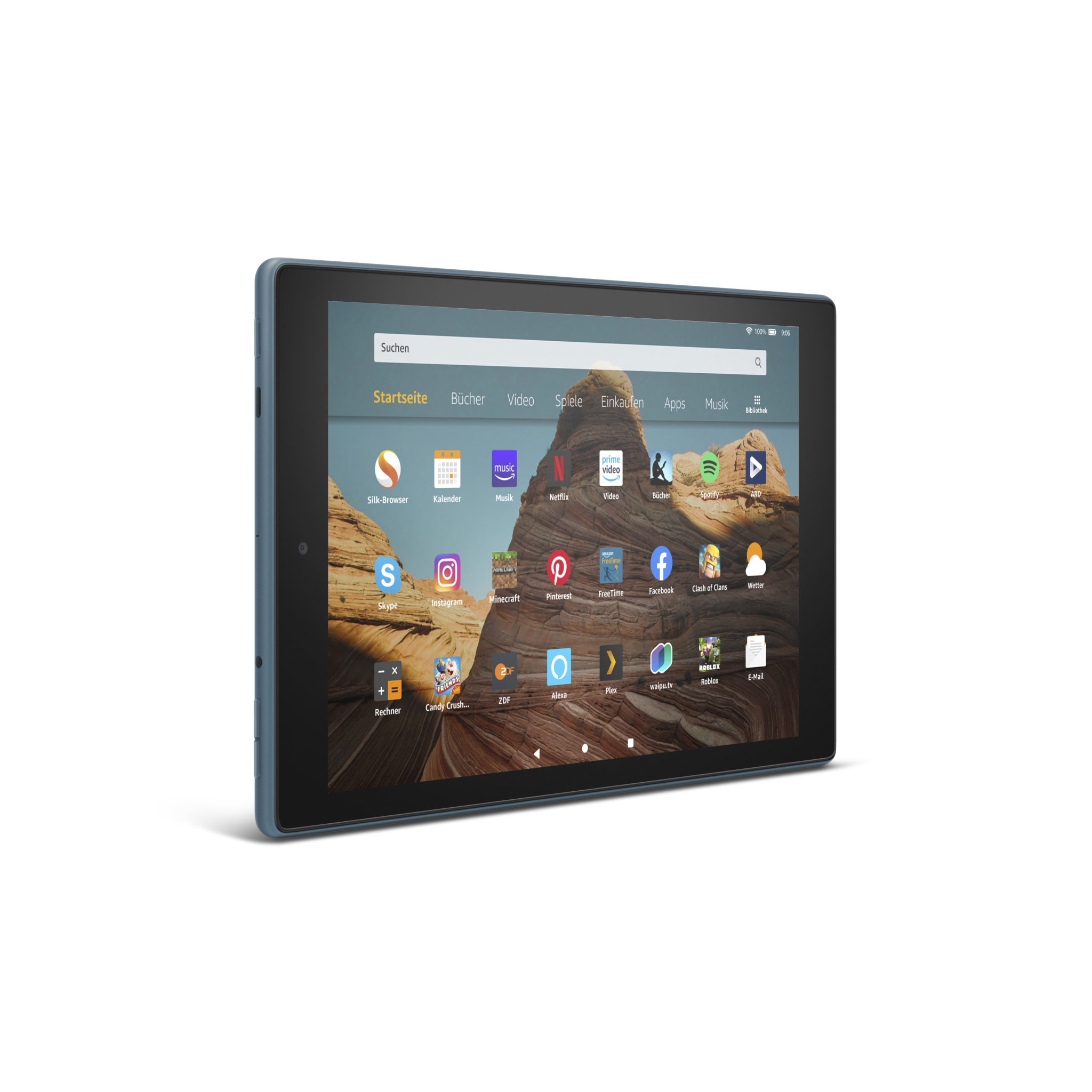 AMAZON Fire HD 10-Tablet mit Alexa, Tablet, 32 GB, 10,1 Zoll, Blau
