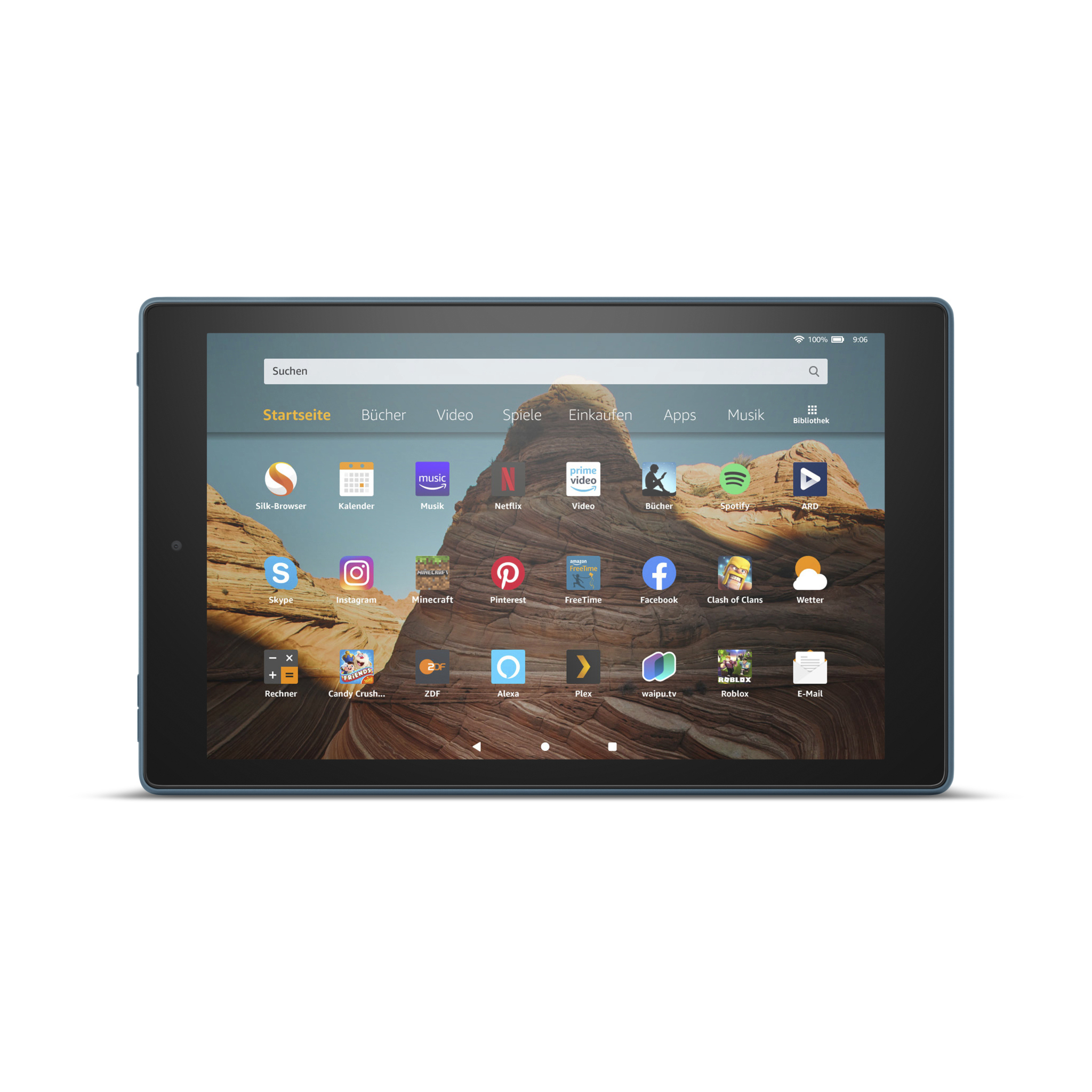 AMAZON Fire HD 10-Tablet mit Alexa, Tablet, 32 GB, 10,1 Zoll, Blau