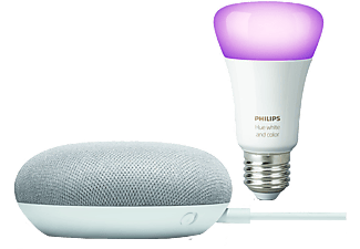 cijfer Rond en rond platform GOOGLE NEST Nest Mini en Philips Hue E27-lamp kopen? | MediaMarkt